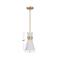 Hello Honey® Kit White & Gold Modern Minimalist Tapered Opal Glass & Metal Ceiling Light